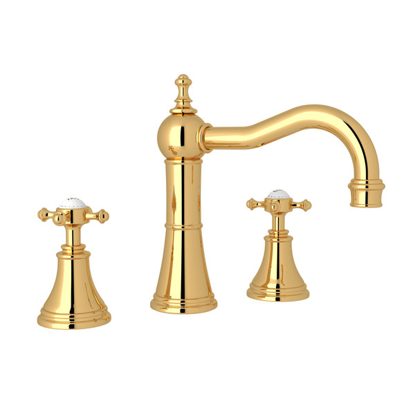 Perrin & Rowe Georgian Era Column Spout Widespread Faucet