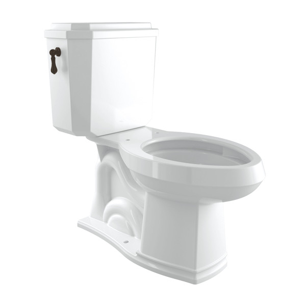 Deco Elongated Close Coupled 1.28 GPF High Efficiency Toilet - Tuscan Brass | Model Number: U.KIT112-TCB - Product Knockout