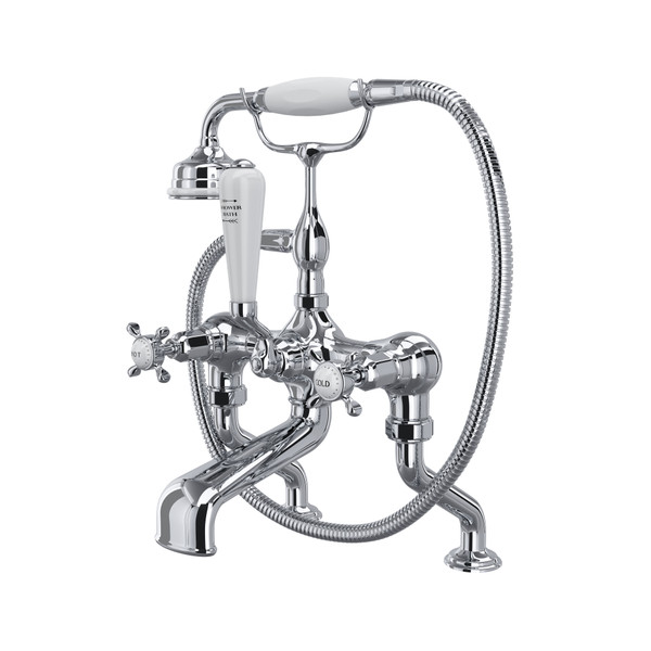 Traditional Exposed Deck Mount Tub Filler - Polished Chrome | Model Number: U.3501X/1-APC