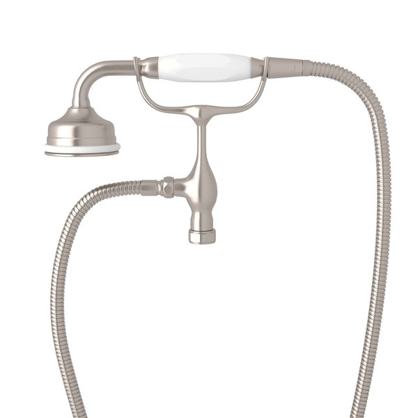 Edwardian Handshower and Cradle - Satin Nickel with Metal Lever Handle | Model Number: U.5380LS-STN - Product Knockout