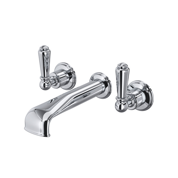 Edwardian™ Wall Mount Tub Filler Trim With U-Spout - Polished Chrome | Model Number: U.3580L-APC/TO