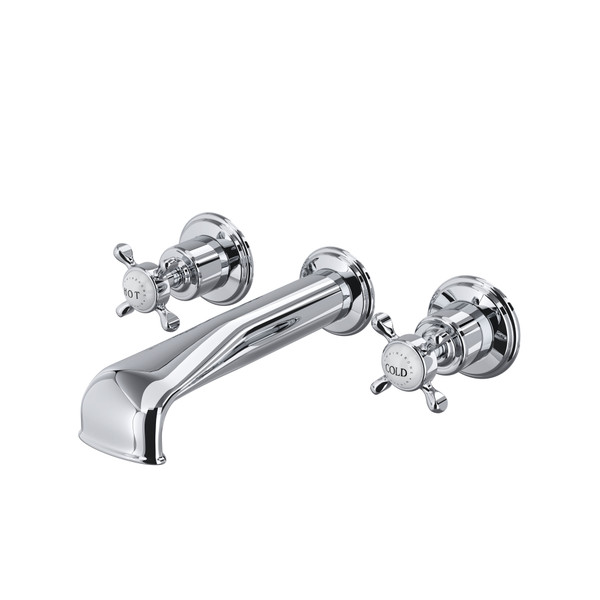 Edwardian™ Wall Mount Tub Filler Trim With U-Spout - Polished Chrome | Model Number: U.3581X-APC/TO