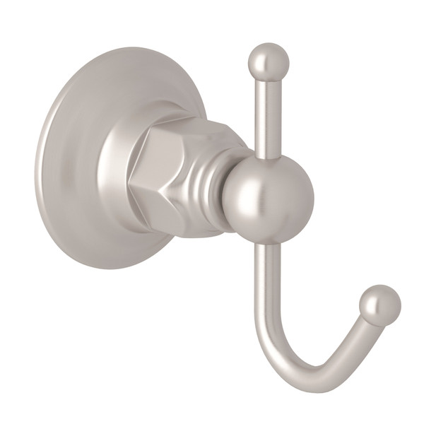 Wall Mount Single Robe Hook - Satin Nickel | Model Number: ROT7STN - Product Knockout