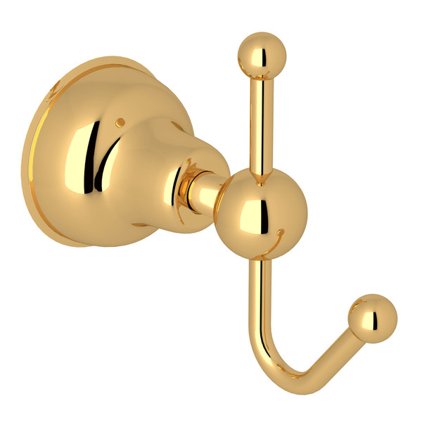 Arcana Wall Mount Single Robe Hook - Italian Brass | Model Number: CIS7IB - Product Knockout