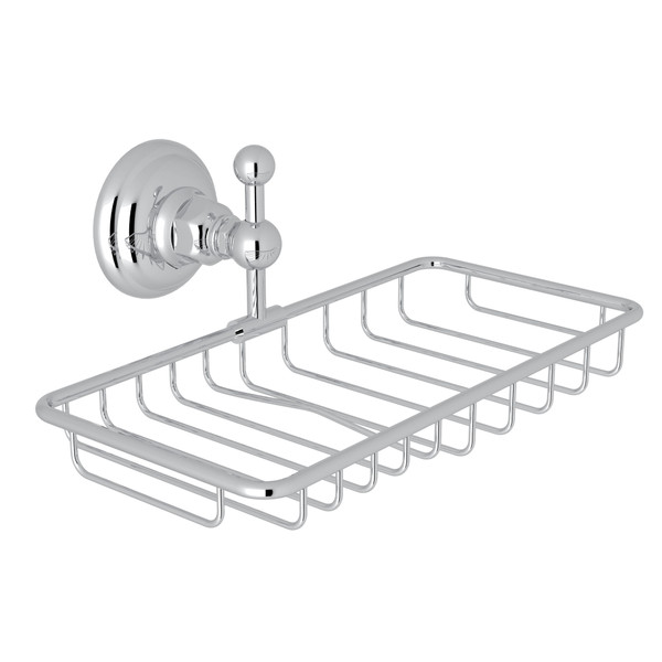 Wall Mount Double Soap Holder Basket - Polished Chrome | Model Number: A1493APC - Product Knockout