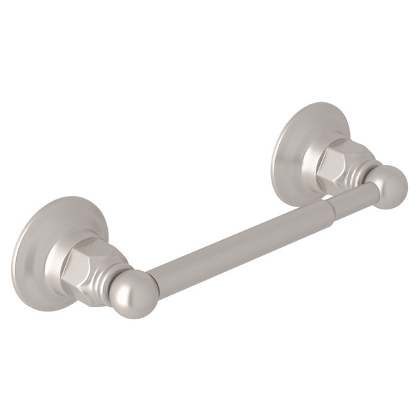 Wall Mount Single Spring-Loaded Toilet Paper Holder - Satin Nickel | Model Number: ROT18STN - Product Knockout