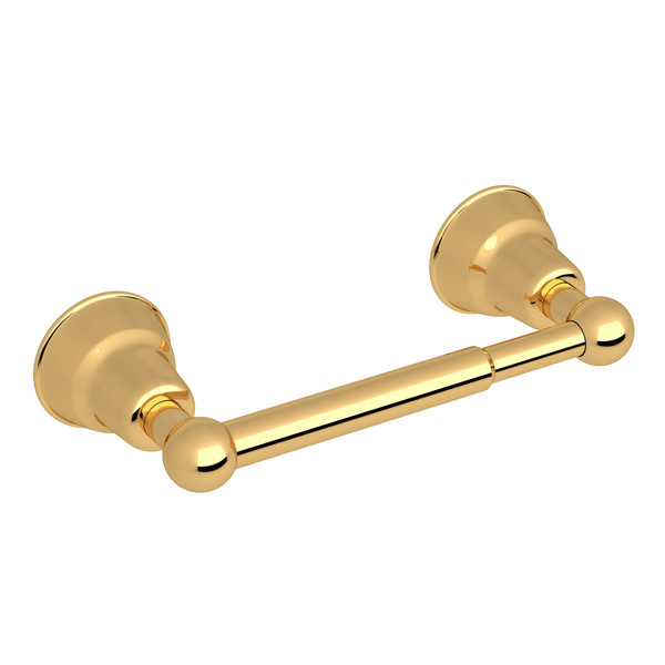 Arcana Wall Mount Single Spring-Loaded Toilet Paper Holder - Italian Brass | Model Number: CIS18IB - Product Knockout