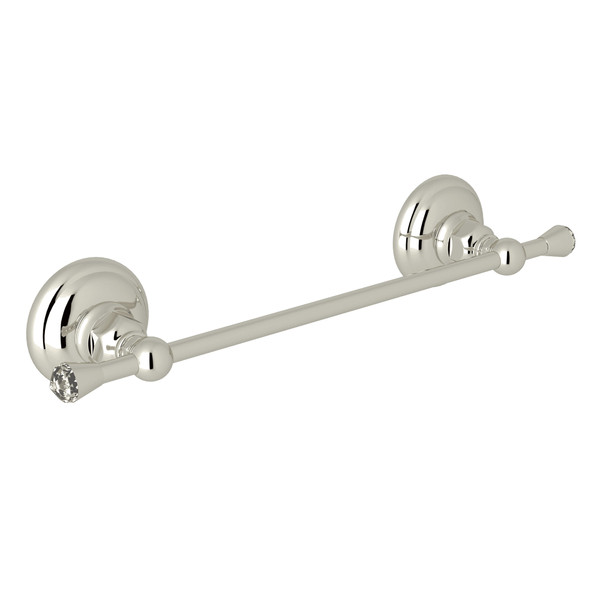 Swarovski Crystal Wall Mount 12 Inch Towel Bar - Polished Nickel | Model Number: A1483CPN - Product Knockout