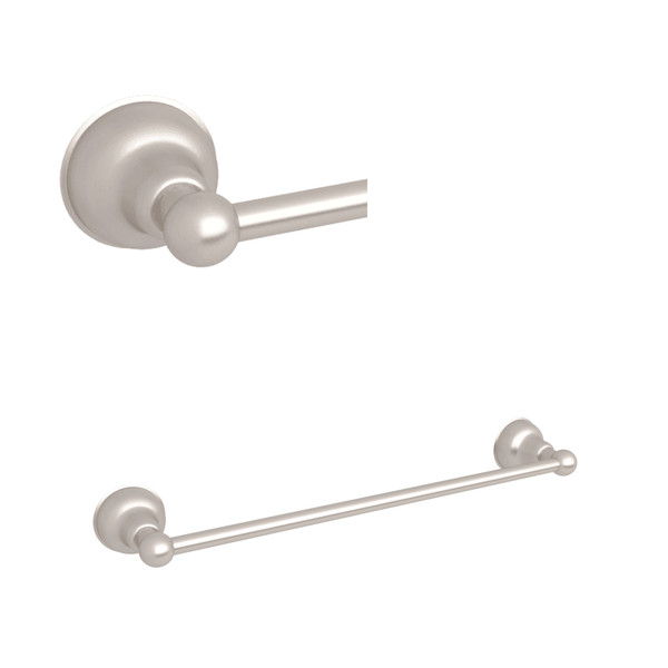 Arcana Wall Mount 24 Inch Single Towel Bar - Satin Nickel | Model Number: CIS1/24STN - Product Knockout