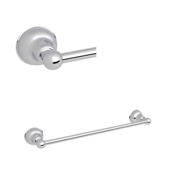 Arcana Wall Mount 24 Inch Single Towel Bar - Polished Chrome | Model Number: CIS1/24APC - Product Knockout