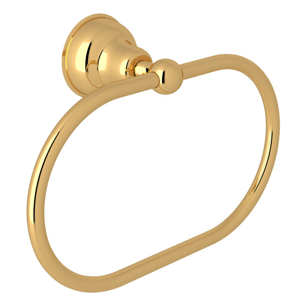 Arcana Wall Mount Towel Ring - Italian Brass | Model Number: CIS4IB - Product Knockout