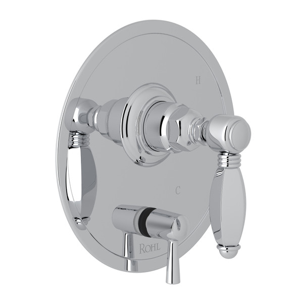 Pressure Balance Trim with Diverter - Polished Chrome with Metal Lever Handle | Model Number: A2410NLHAPC - Product Knockout