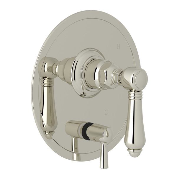 Pressure Balance Trim with Diverter - Polished Nickel with Metal Lever Handle | Model Number: A2410NLMPN - Product Knockout