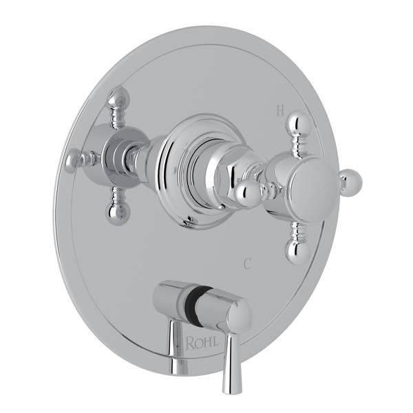 Pressure Balance Trim with Diverter - Polished Chrome with Cross Handle | Model Number: A2410NXMAPC - Product Knockout