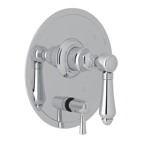 Pressure Balance Trim with Diverter - Polished Chrome with Metal Lever Handle | Model Number: A2410NLMAPC - Product Knockout