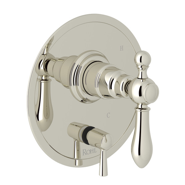 Arcana Pressure Balance Trim with Diverter - Polished Nickel with Metal Lever Handle | Model Number: AC210NLM-PN - Product Knockout