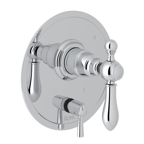 Arcana Pressure Balance Trim with Diverter - Polished Chrome with Metal Lever Handle | Model Number: AC210NLM-APC - Product Knockout
