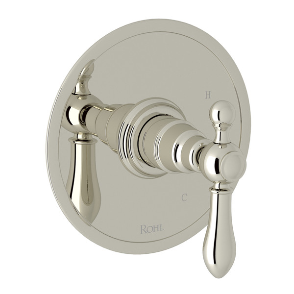 Arcana Pressure Balance Trim without Diverter - Polished Nickel with Metal Lever Handle | Model Number: AC110LM-PN - Product Knockout