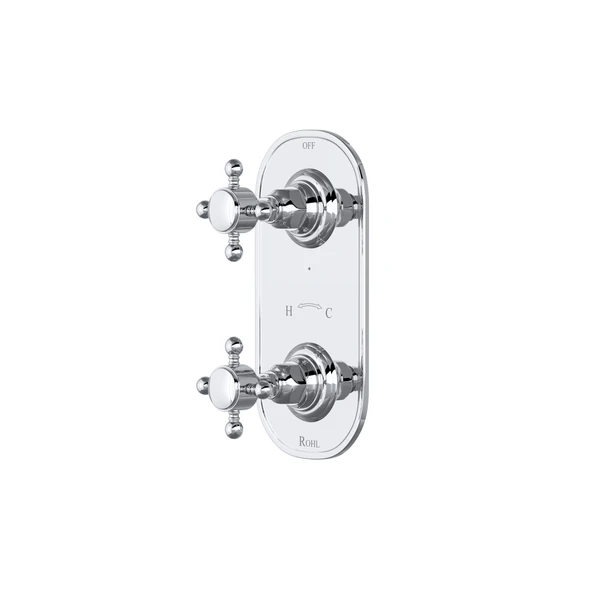 1/2" Thermostatic Trim With Diverter - Polished Chrome | Model Number: A4964XMAPC