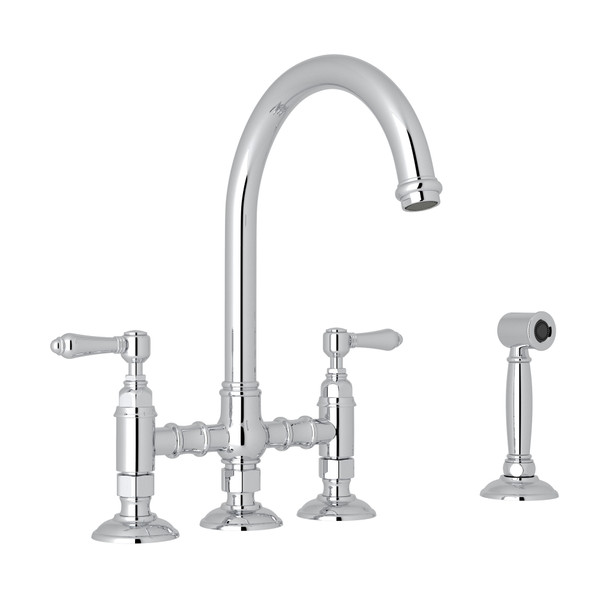 ROHL Acqui® Bridge Kitchen Faucet With Side Spray