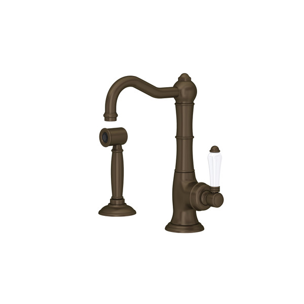 Acqui® Kitchen Faucet With Side Spray - Tuscan Brass | Model Number: A3650LPWSTCB-2