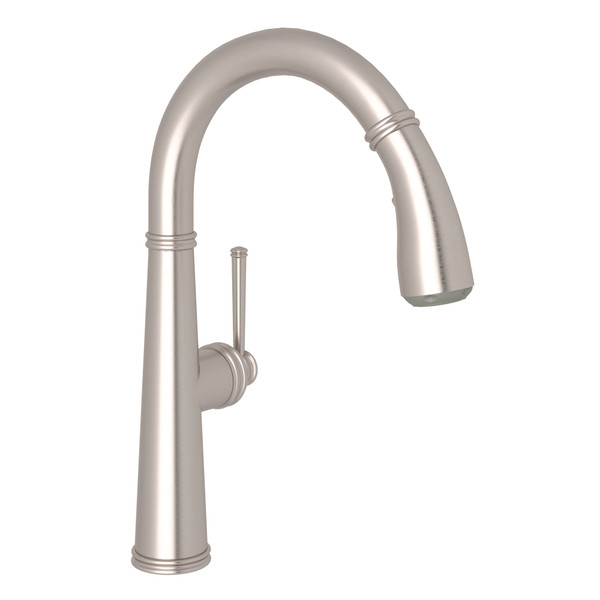 1983 Pulldown Bar and Food Prep Faucet - Satin Nickel with Metal Lever Handle | Model Number: R7514SLMSTN-2 - Product Knockout