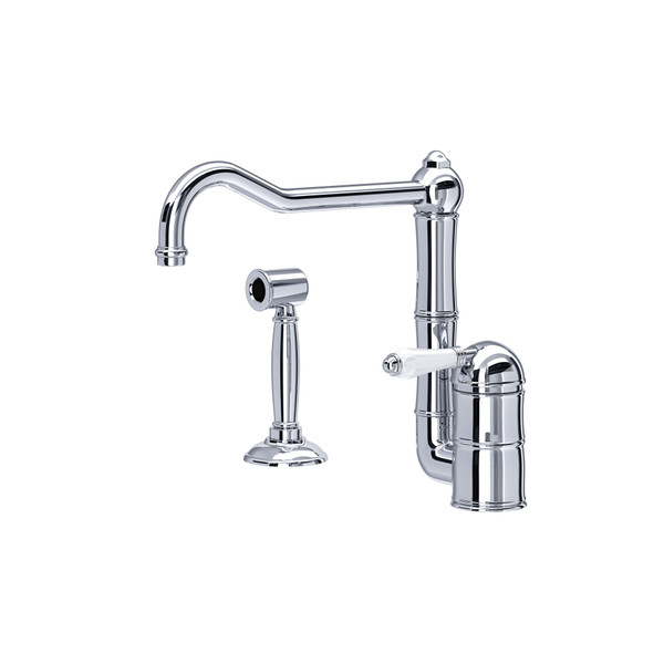 Acqui® Kitchen Faucet With Side Spray - Polished Chrome | Model Number: A3608LPWSAPC-2