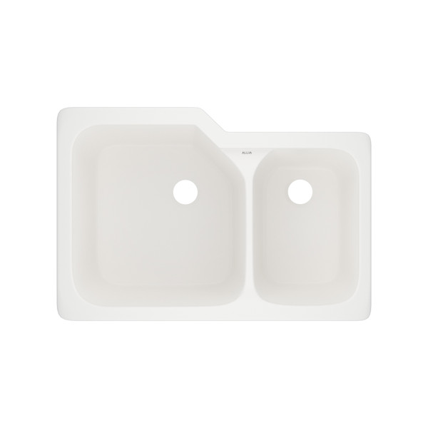Allia™ 33" Fireclay 2 Bowl Undermount Kitchen Sink - Pergame (68) | Model Number: 6337-68