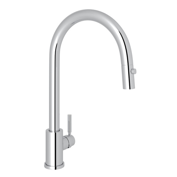 Holborn Pulldown Kitchen Faucet - Polished Chrome with Metal Lever Handle | Model Number: U.4044APC-2 - Product Knockout
