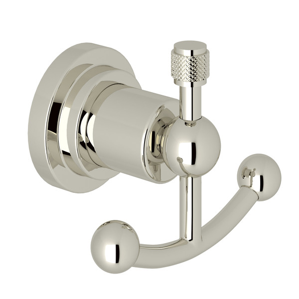 ROHL Campo Wall Mount Double Robe Hook - Polished Nickel
