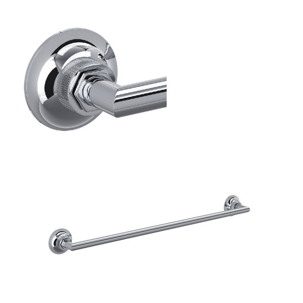 Graceline Wall Mount 24 Inch Single Towel Bar - Polished Chrome | Model Number: MBG1/24APC - Product Knockout