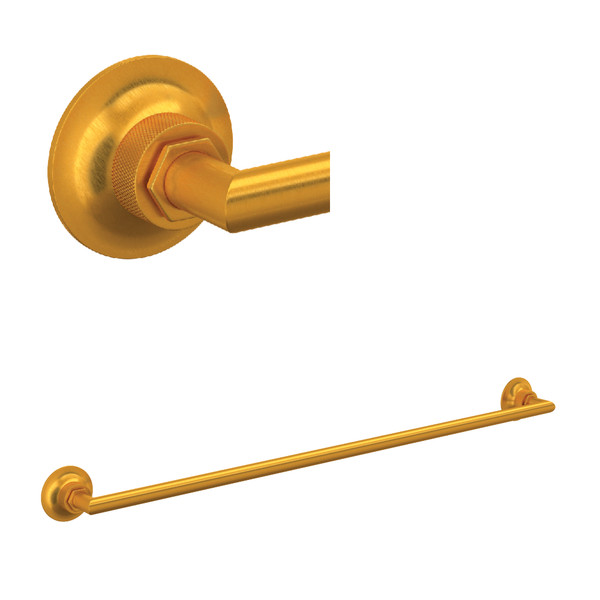 Graceline Wall Mount 30 Inch Single Towel Bar - Satin Gold | Model Number: MBG1/30SG - Product Knockout