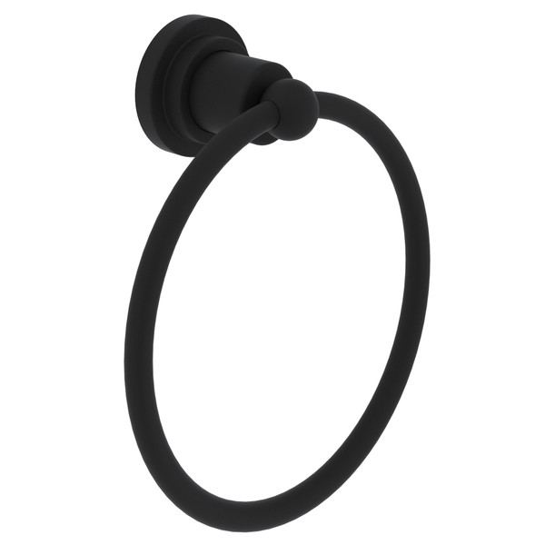 Campo Wall Mount Towel Ring - Matte Black | Model Number: A1485IWMB - Product Knockout
