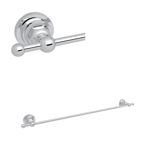 San Giovanni Wall Mount 24 Inch Single Towel Bar - Polished Chrome | Model Number: A1486LIAPC - Product Knockout