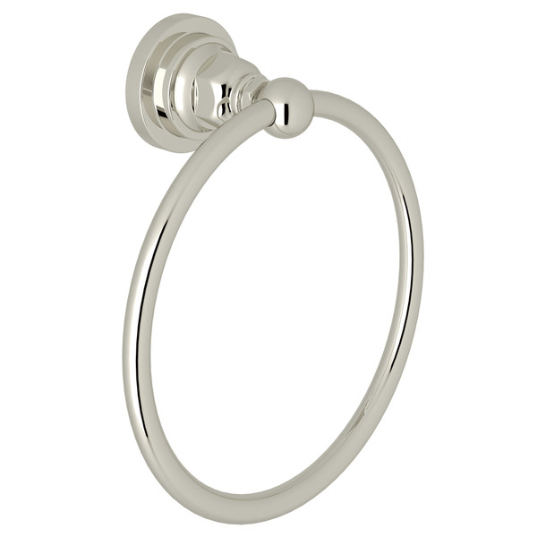 San Giovanni Wall Mount Towel Ring - Polished Nickel | Model Number: A1485LIPN - Product Knockout
