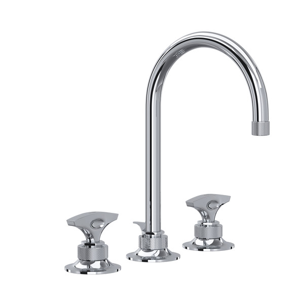 Graceline® Widespread Lavatory Faucet With C-Spout - Polished Chrome | Model Number: MB2019DMAPC-2