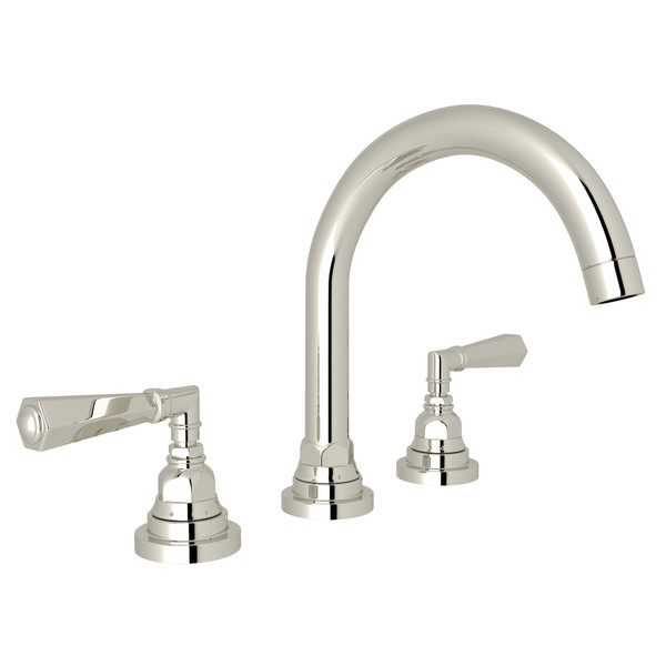 ROHL San Giovanni C-Spout Widespread Bathroom Faucet - Polished