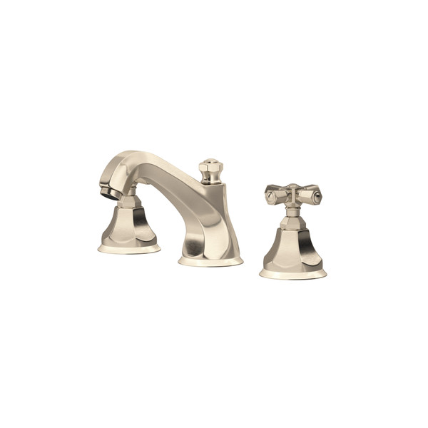 Palladian® Widespread Lavatory Faucet With Low Spout - Satin Nickel | Model Number: A1908XMSTN-2