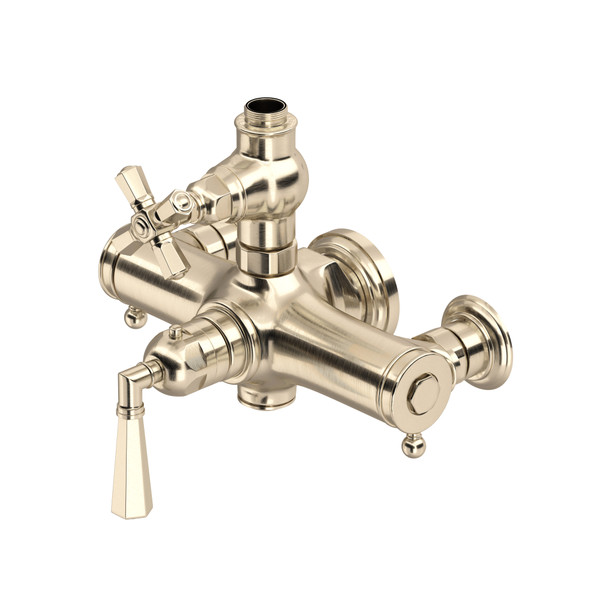 Palladian Exposed Thermostatic Valve - Satin Nickel with Cross Handle | Model Number: A4817XMSTN - Product Knockout