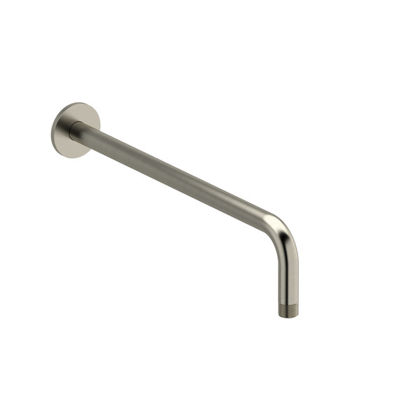 16 Inch Wall Mount Shower Arm With Round Escutcheon  - Brushed Nickel | Model Number: 503BN - Product Knockout