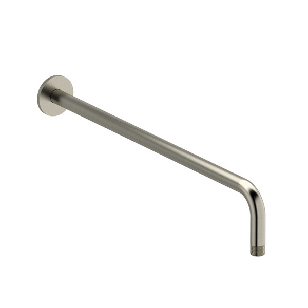 20 Inch Wall Mount Shower Arm With Round Escutcheon  - Brushed Nickel | Model Number: 513BN - Product Knockout