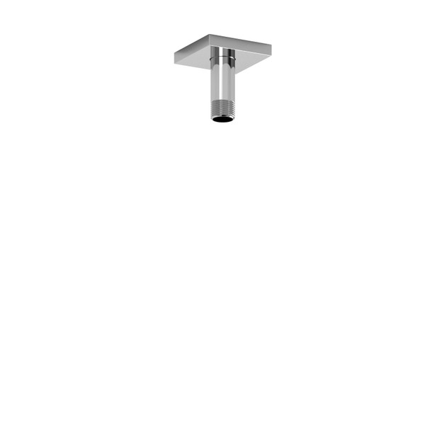 3 Inch Ceiling Mount Shower Arm With Square Escutcheon  - Chrome | Model Number: 519C - Product Knockout