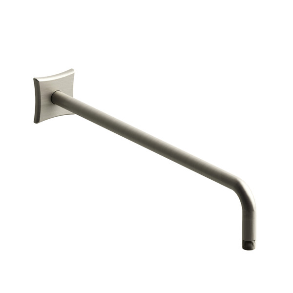 20 Inch Wall Mount Shower Arm With Square Escutcheon  - Brushed Nickel | Model Number: 523BN - Product Knockout
