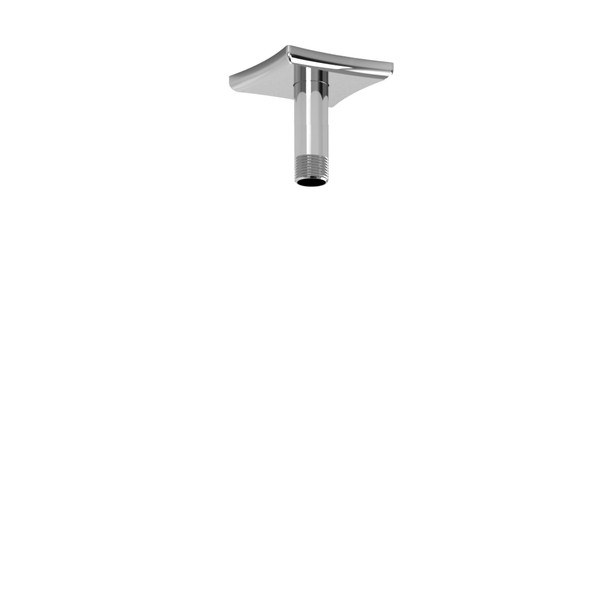 3 Inch Ceiling Mount Shower Arm With Square Escutcheon  - Chrome | Model Number: 529C - Product Knockout