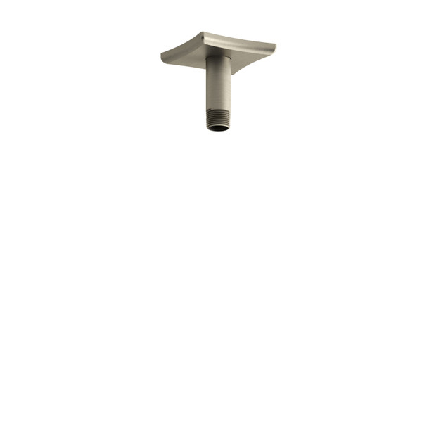 3 Inch Ceiling Mount Shower Arm With Square Escutcheon  - Brushed Nickel | Model Number: 529BN - Product Knockout