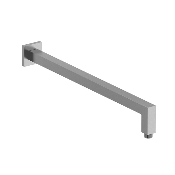 21" Reach Wall Mount Shower Arm With Square Escutcheon - Brushed Chrome | Model Number: 547BC