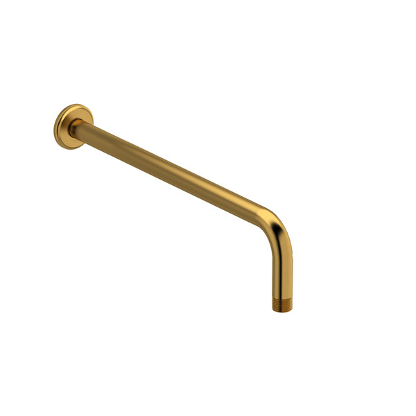 16 Inch Wall Mount Shower Arm With Round Escutcheon  - Brushed Gold | Model Number: 554BG - Product Knockout