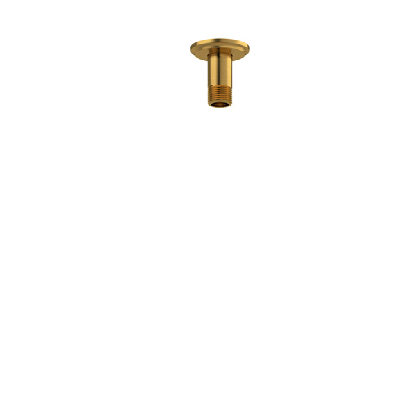 3 Inch Ceiling Mount Shower Arm With Round Escutcheon  - Brushed Gold | Model Number: 559BG - Product Knockout