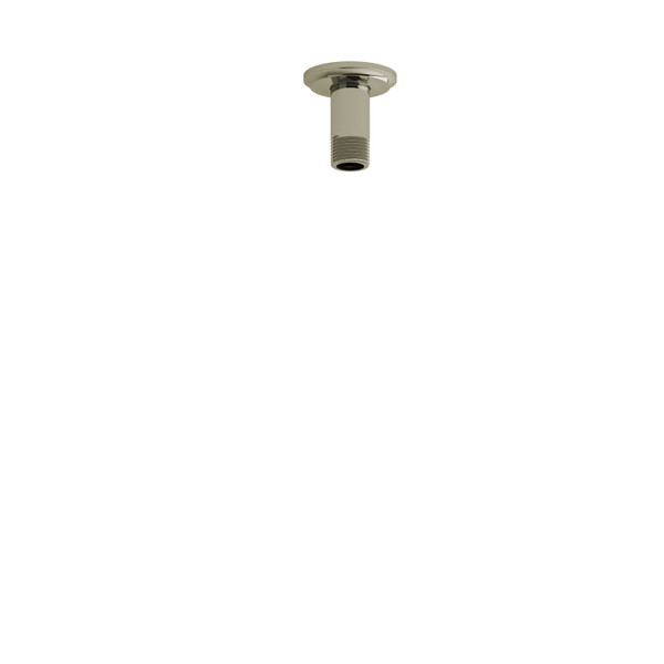 3 Inch Ceiling Mount Shower Arm With Round Escutcheon  - Polished Nickel | Model Number: 559PN - Product Knockout