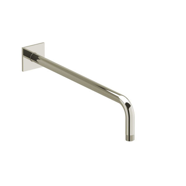 16 Inch Wall Mount Shower Arm With Square Escutcheon  - Polished Nickel | Model Number: 560PN - Product Knockout